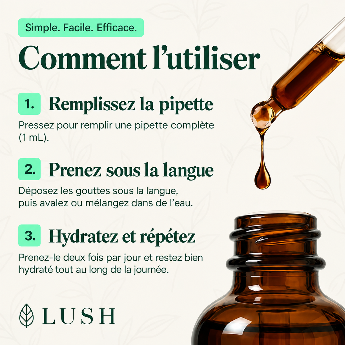Lush™ Gouttes de Drainage Lymphatique VIP