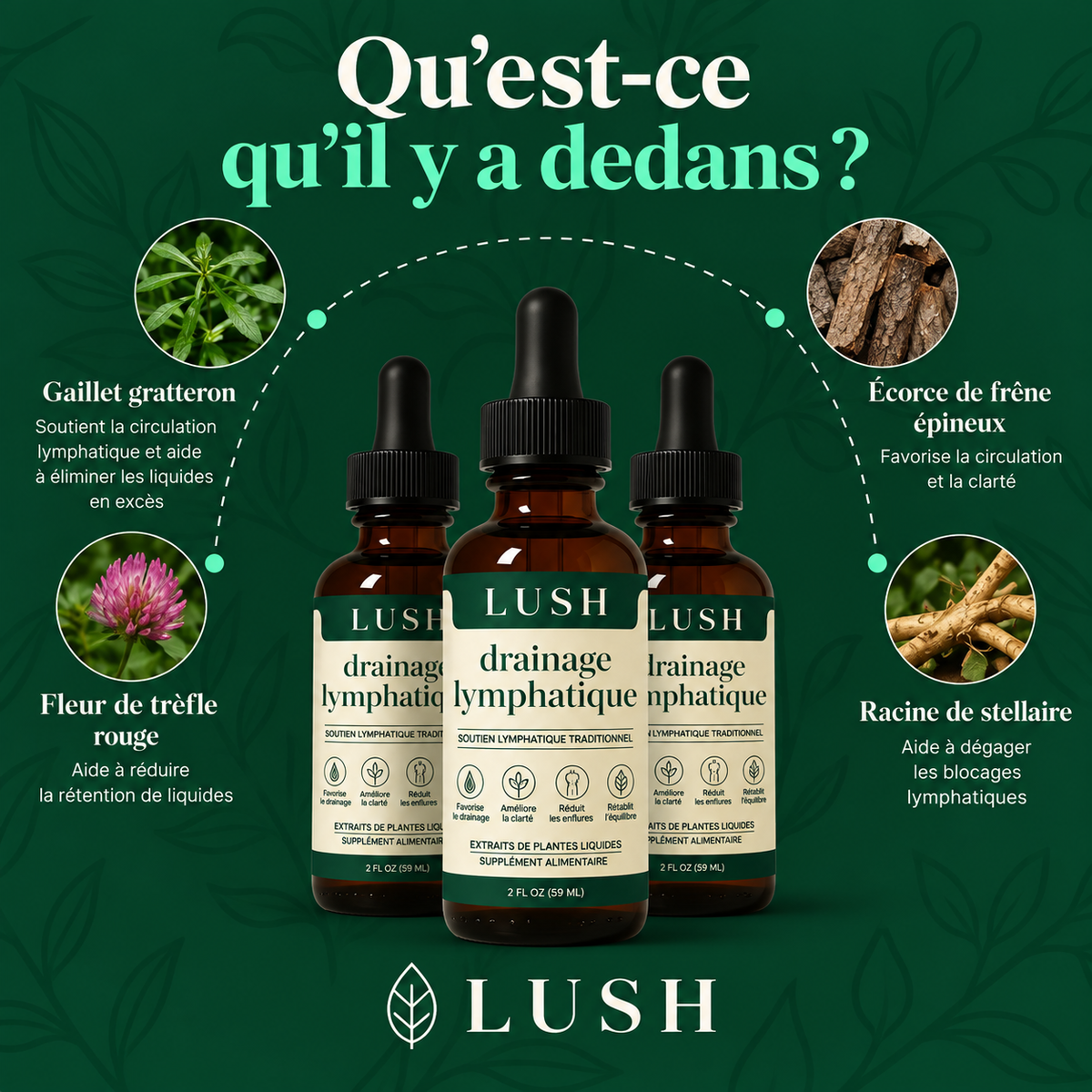 Lush™ Gouttes de Drainage Lymphatique VIP