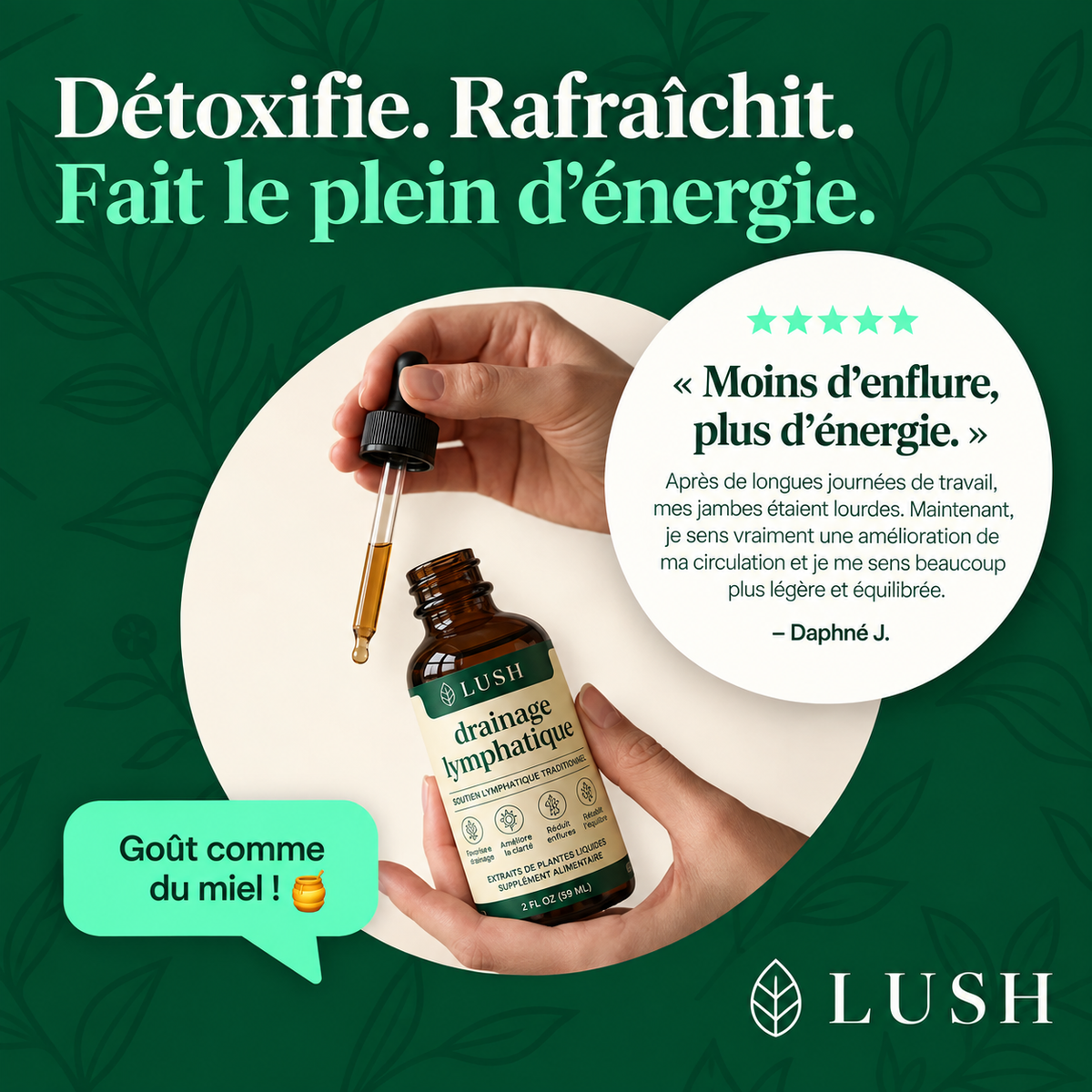 Lush™ Gouttes de Drainage Lymphatique VIP