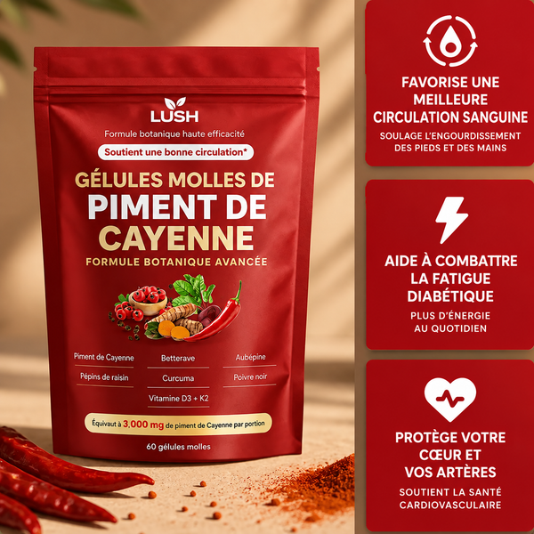 Lush™ Gélules molles de piment de Cayenne VIP